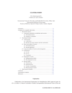 (Pesticide Residues in Food \226 2010: Toxicological Evaluations)