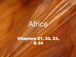 Africa Chp 21 to 24