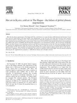 Hot air in Kyoto, cold air in The Hague—the