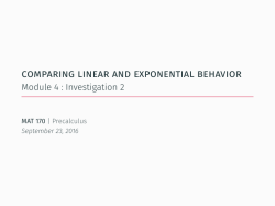 Comparing Linear and Exponential Behavior-.05in - Module 4