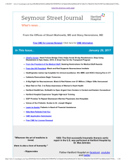 Jan. 29 - Hartford Hospital