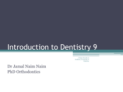 Introduction to Dentistry 9 - Lightweight OCW University of