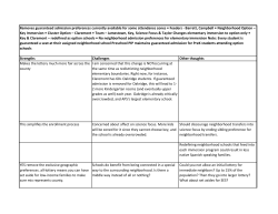 Guaranteed admission preference