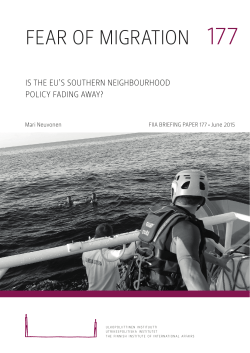 Fear of Migration: Is the EU`s Southern