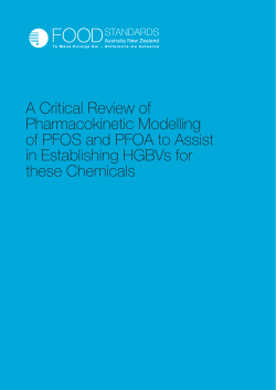 A Critical Review of Pharmacokinetic Modelling of PFOS and PFOA