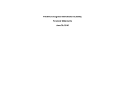Frederick Douglass International Academy Financial Statements