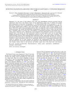 DETECTING CHANGING POLARIZATION STRUCTURES IN