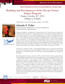 Building and Development of the Navajo Nation Airport Program