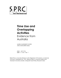 Time Use and Overlapping Activities