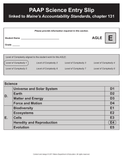 Parents, Offspring, and Life Stages