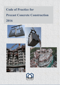 Code of Practice for Precast Concrete Contruction 2016