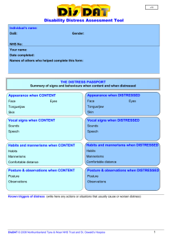 Disability Distress Assessment