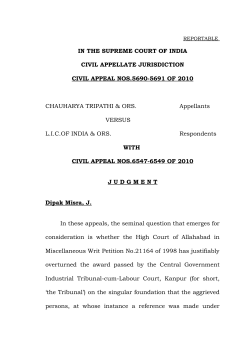 Chauharya Tripathi . vs. LIC of India