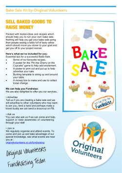 Cake Sale Resources