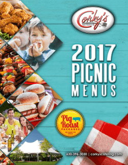 best picnic catering menus