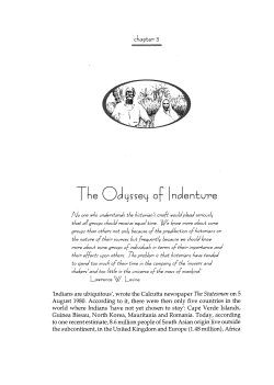 The Odyssey of Indenture - ANU Press