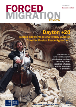 Dayton +20 - Forced Migration Review