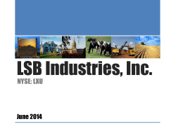 Corporate Investor Presentation - June 2014
