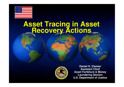 Asset Tracing in Asset Recovery Actions