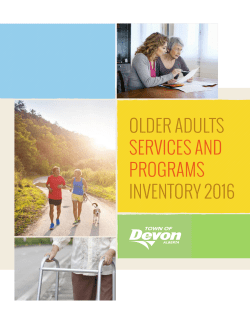 older adults services and programs inventory 2016