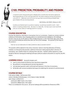 c105: prediction, probability, and pigskin - Oncourse