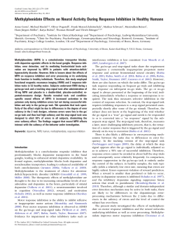 Methylphenidate Effects on Neural Activity During