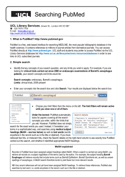 Searching PubMed