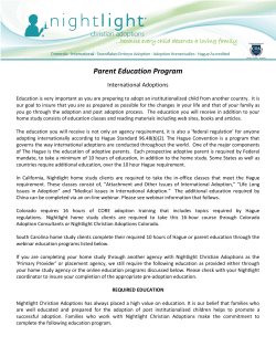 Parent Education Program - Nightlight Christian Adoptions