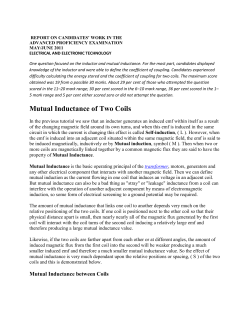 Mutual Inductance of Two Coils