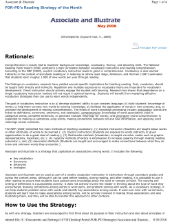 Associate and Illustrate