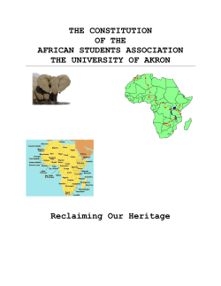 Constitution - The University of Akron