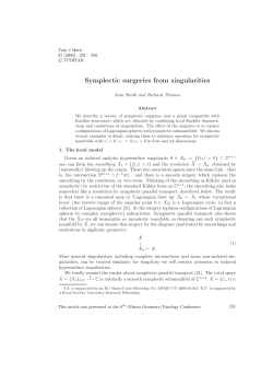 Symplectic surgeries from singularities