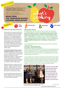 Features - Tasmanian School Canteen Association