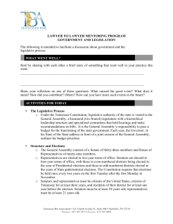 Government and Legislation