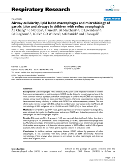 Airway cellularity, lipid laden macrophages and microbiology of