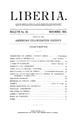 liberia. - Yale University