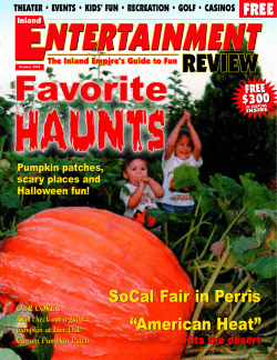 October, 2004 - Inland Entertainment Review
