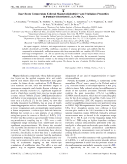 Near-Room-Temperature Colossal Magnetodielectricity and