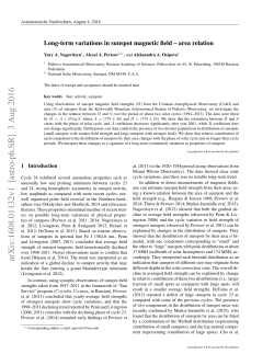 Long-term variations in sunspot magnetic field
