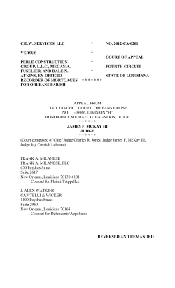 Document generated from the Louisiana Court of