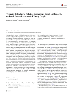 Towards Bi-Inclusive Policies: Suggestions