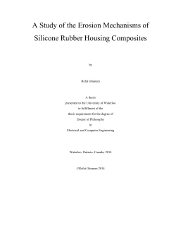 A Study of the Erosion Mechanisms of Silicone Rubber