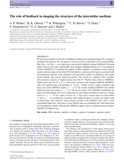 The role of feedback in shaping the structure of the interstellar medium