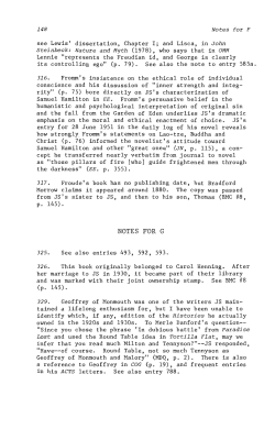 Explanatory Notes: Fromm to Norris