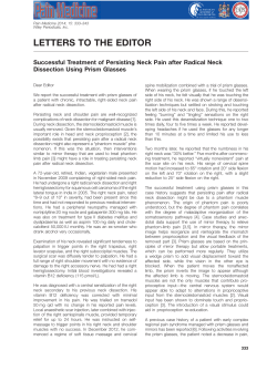 Successful Treatment of Persisting Neck Pain after Radical Neck