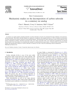 Mechanistic studies on the decomposition of carbon suboxide in a