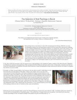 The Splendor of Wall Paintings in Bundi: A Review