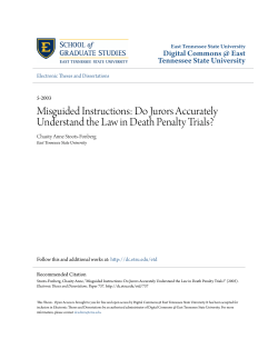 Misguided Instructions: Do Jurors Accurately Understand the Law in