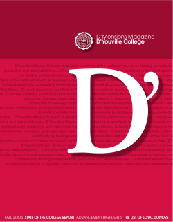 D`Mensions Alumni Magazine - Fall 2005 | D`Youville College
