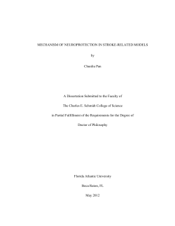 Mechanism of neuroprotection in stroke-related models